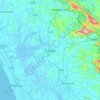 Thrissur topographic map, elevation, terrain