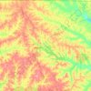 Claiborne Parish topographic map, elevation, terrain