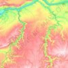 Sherman County topographic map, elevation, terrain