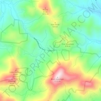 Teresita topographic map, elevation, terrain