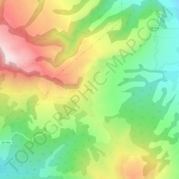 Atia topographic map, elevation, terrain
