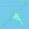 Playa Norte topographic map, elevation, terrain