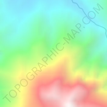 Choco topographic map, elevation, terrain