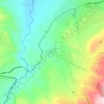 Naokhrebi topographic map, elevation, terrain