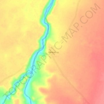 Abreus topographic map, elevation, terrain