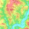 Chauzanaud topographic map, elevation, terrain