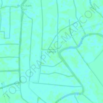 Semau topographic map, elevation, terrain