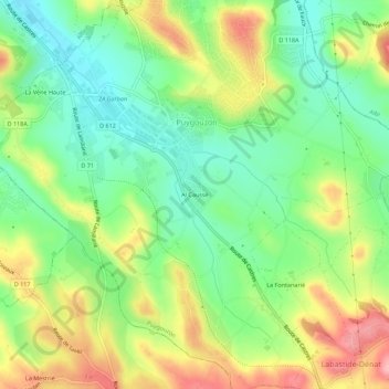 Al Caussé topographic map, elevation, terrain