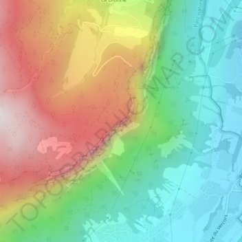 Antenne topographic map, elevation, terrain