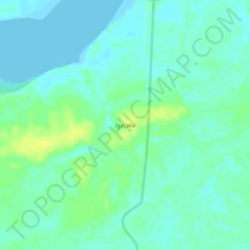 Igaçaba topographic map, elevation, terrain