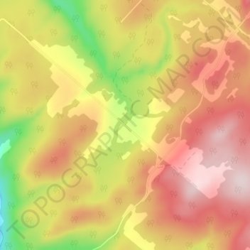 Le Renversé topographic map, elevation, terrain