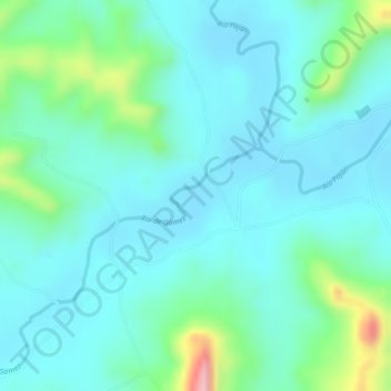Río Panchal topographic map, elevation, terrain