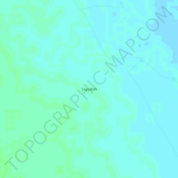 Sayyalah topographic map, elevation, terrain