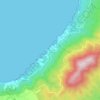 Aïn Franin topographic map, elevation, terrain