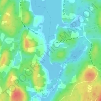 Victoria Bridge topographic map, elevation, terrain