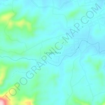 Lingga Pura topographic map, elevation, terrain