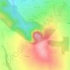 Bones Knob topographic map, elevation, terrain