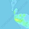 Svinø Strand topographic map, elevation, terrain