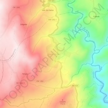 Souto Maior topographic map, elevation, terrain