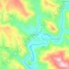 Nuzedo de Baixo topographic map, elevation, terrain