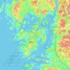 Tjörns kommun topographic map, elevation, terrain