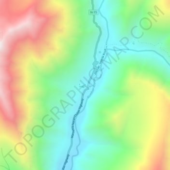 Jalkhad topographic map, elevation, terrain
