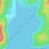 Moulting Bay topographic map, elevation, terrain