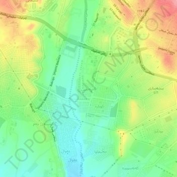 Asha Spi topographic map, elevation, terrain