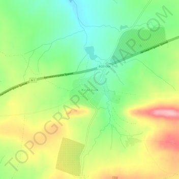 Zheleznik topographic map, elevation, terrain