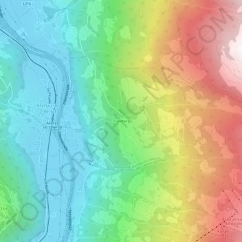 Distelberg topographic map, elevation, terrain