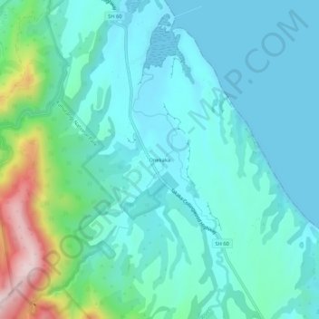 Onekaka topographic map, elevation, terrain