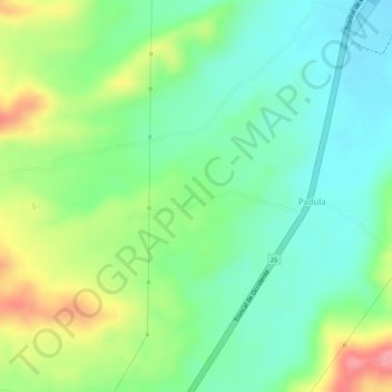 Agua Dulce topographic map, elevation, terrain