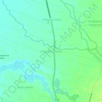 Chijipina Grande topographic map, elevation, terrain
