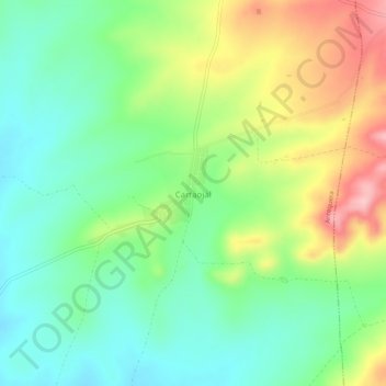 Cartaojal topographic map, elevation, terrain