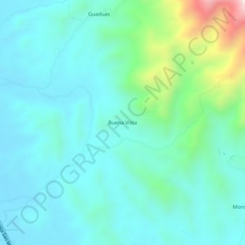 Buena Vista topographic map, elevation, terrain
