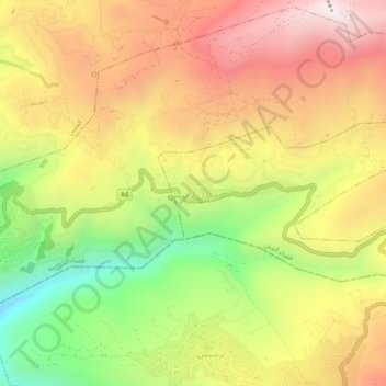 Majdel Tarchich topographic map, elevation, terrain