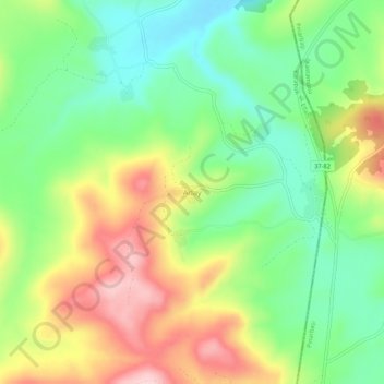 Aday topographic map, elevation, terrain