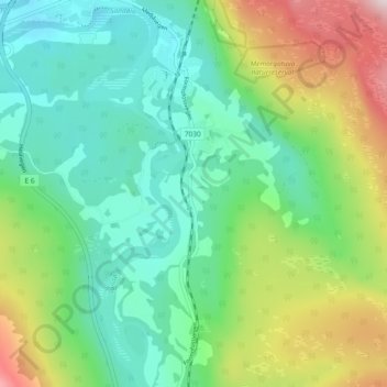 Ekker topographic map, elevation, terrain