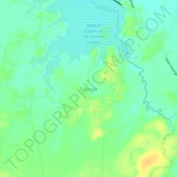 Situraja topographic map, elevation, terrain