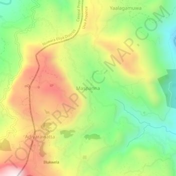 Maspanna topographic map, elevation, terrain