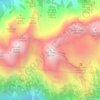 Grintovec topographic map, elevation, terrain