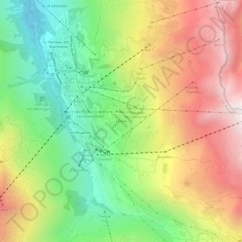 l'Etelé topographic map, elevation, terrain