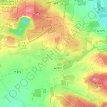 Björnstorp topographic map, elevation, terrain