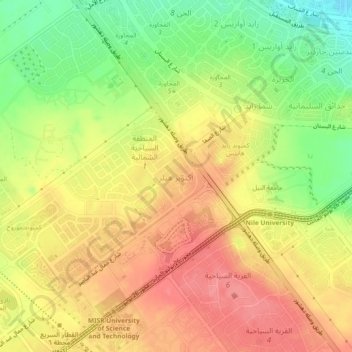 October Hills topographic map, elevation, terrain