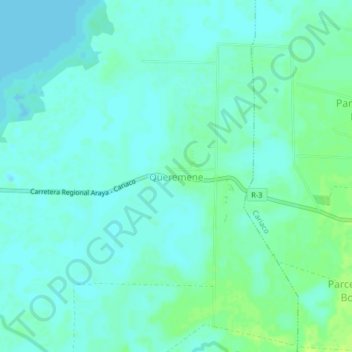 Queremene topographic map, elevation, terrain
