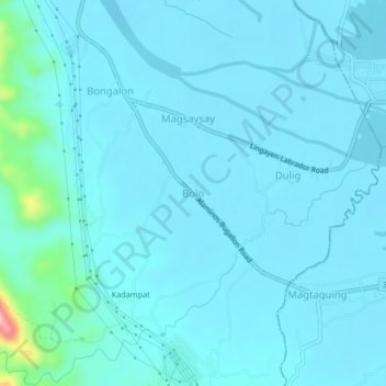 Bolo topographic map, elevation, terrain