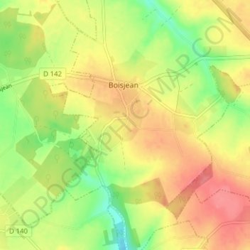 Le Petit-Bois-Hure topographic map, elevation, terrain
