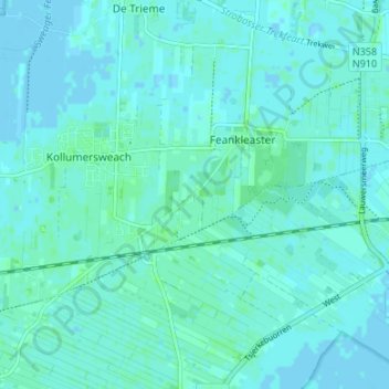 Hanenburch topographic map, elevation, terrain