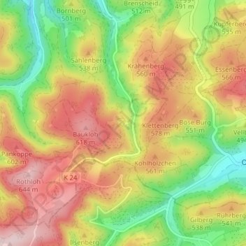 Kloster Brunnen topographic map, elevation, terrain