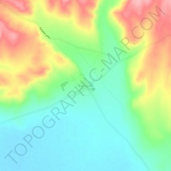 Kurusarı topographic map, elevation, terrain
